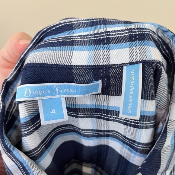 Draper James Plaid Bell Sleeve Button Up Shirt - Picture 6 of 9